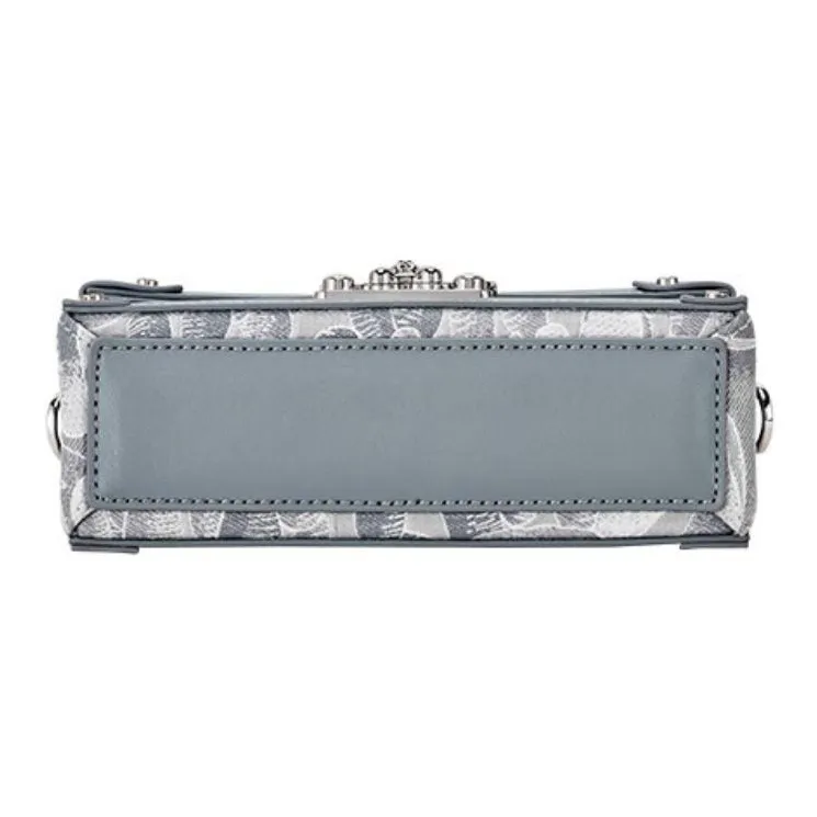 Hush Puppies Synthetic Leather Crossbody Bag Shoulder Bag Women's Gray-4