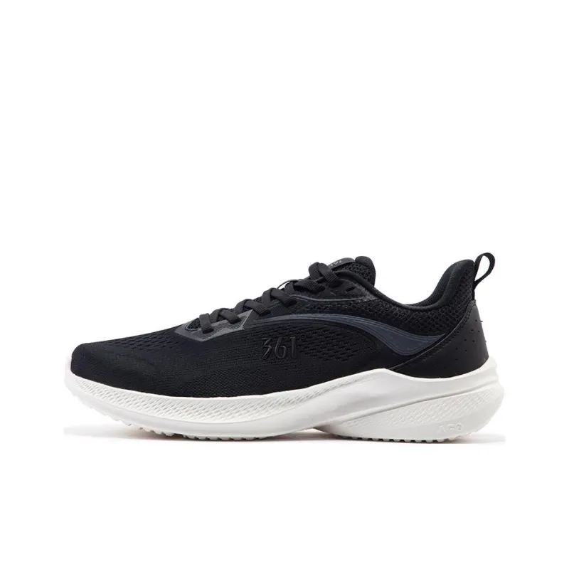 361° Shock Absorbers With Slip Resistant Features Low Top Casual Running Shoes Men's Black Gray-0