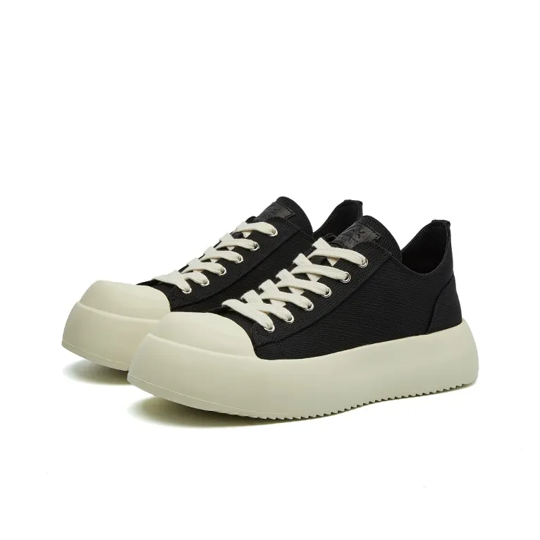 Oak Elephant Coverage Cushioning Low-Top Skateboard Shoes Men's Black-7