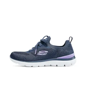 Skechers Summits Anti-Slip And Wear-Resistant Breathable Low-Top Casual Shoes Women's Blue