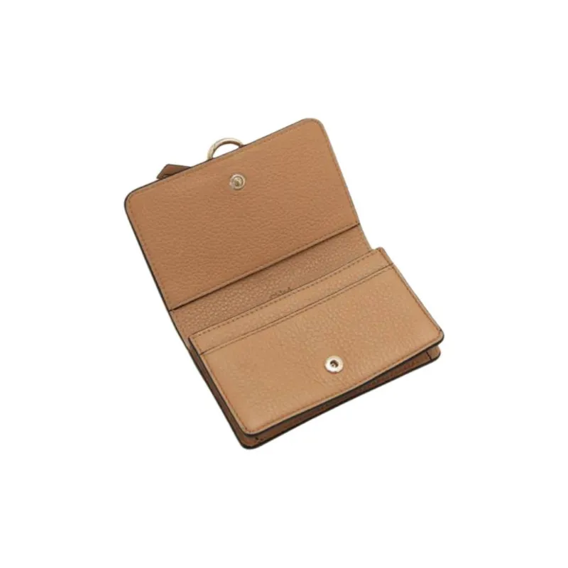 Chloe Leather Wallet Women's Brown-2