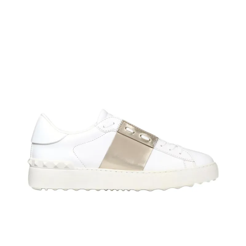 Valentino Open Stylish Skateboarding Shoes Men's Metallic-1