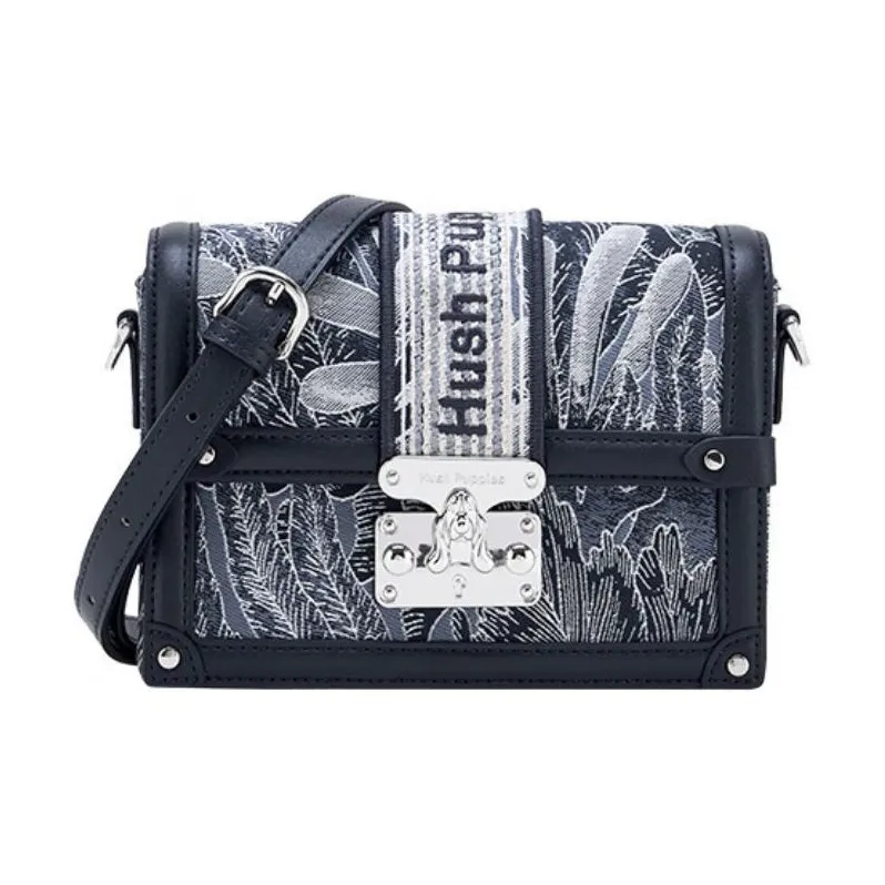 Hush Puppies Fabric With Synthetic Leather Crossbody Bag Shoulder Bag Women's Blue-0