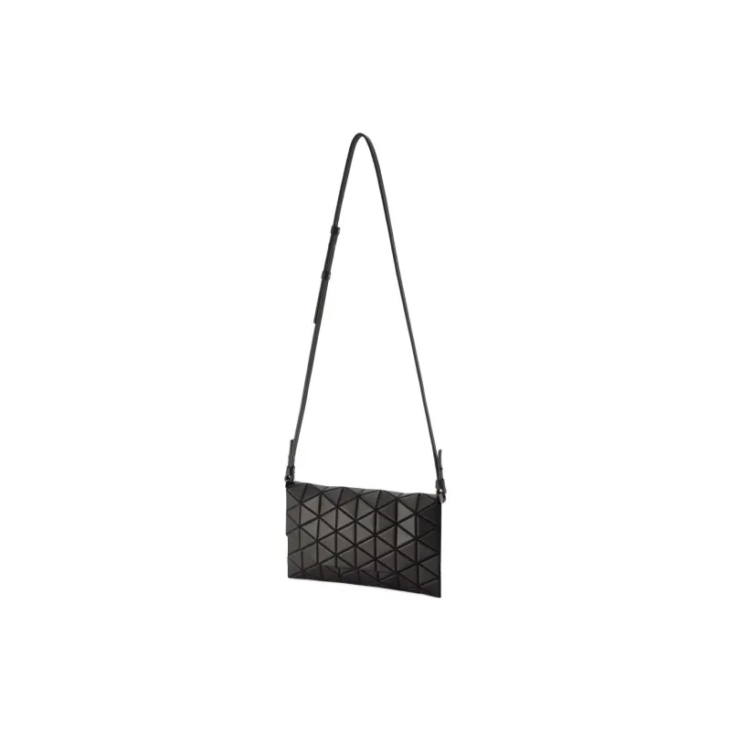 ISSEY MIYAKE TONNEAU MATTE Artificial Leather Handheld Crossbody Bag, Shoulder Bag Women's Black-1
