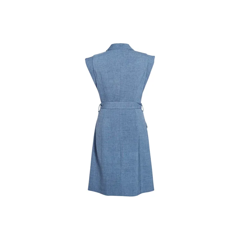 ROEYSHOUSE Short Sleeved Dresses Women's Denim Blue-1
