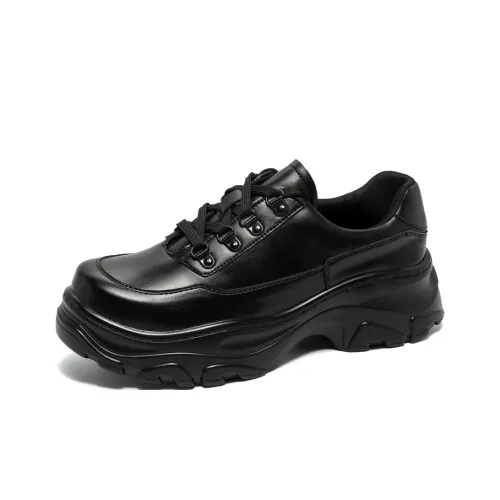 Chi Wolf Low Top Chunky Sneakers Men's Black