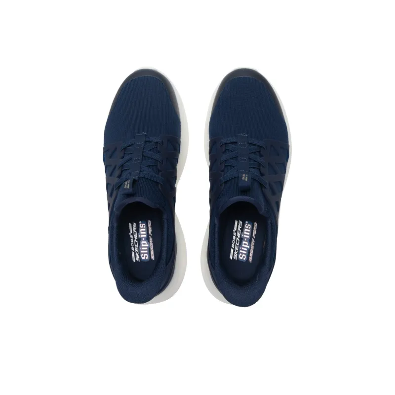 Skechers Bob's Slip Resistant Low Top Casual Shoes Men's Blue-5