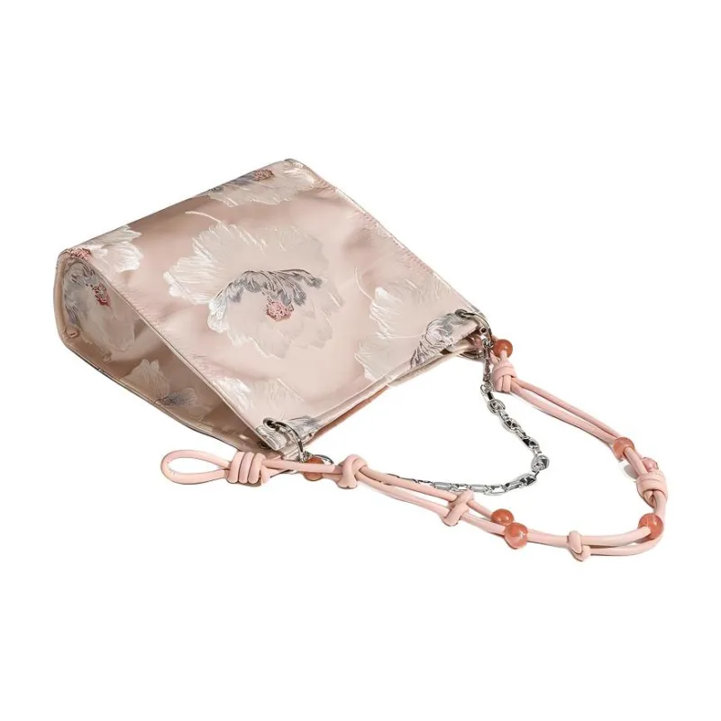 H YXIANG PU Shoulder Bag Regular Women's Black/Pink-8