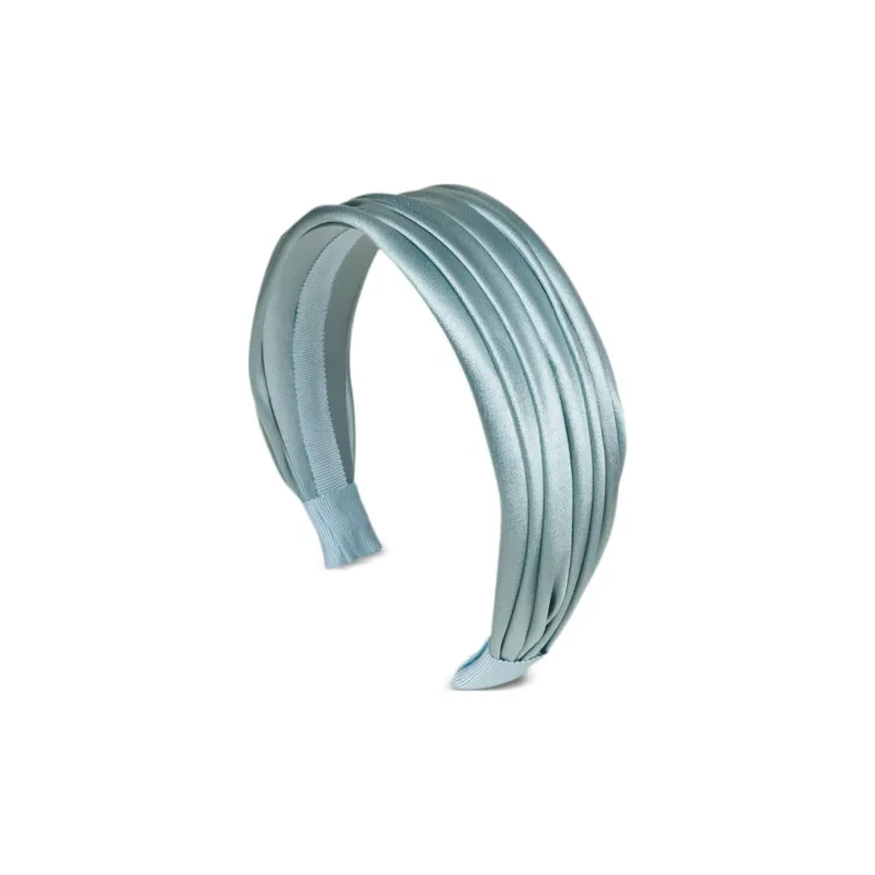 Jennifer Behr Natasha Pleated Silk-satin Headband-0