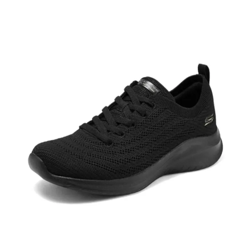 Skechers Vapor Foam Abrasion Resistant Breathable Low Top Casual Running Shoes Women's Black-2