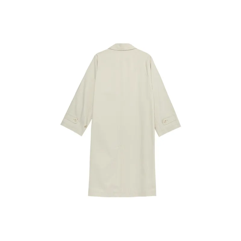 THE SEA LIFE Trench Coat Women's White Birch-1