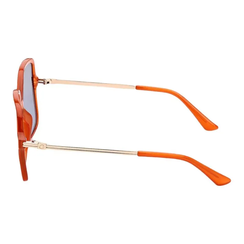 GUESS Irregular Shape Sunglasses Women's Orange-2