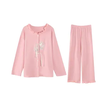 XUANZHITING Pajama Set Women's Pink