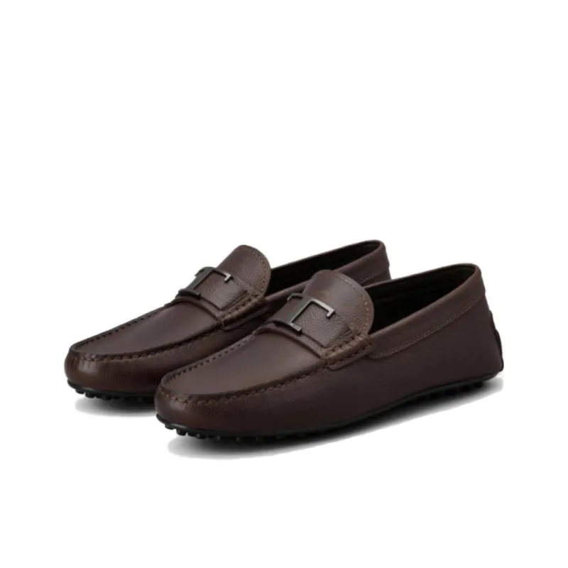 TOD'S City Gommino Beanie Shoes Men's Brown-2