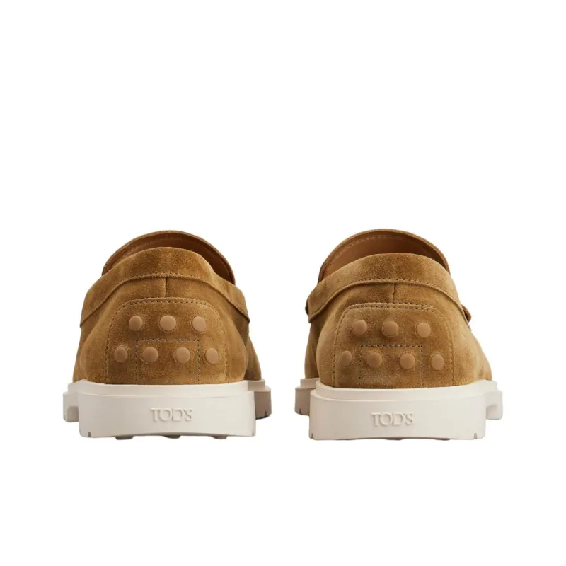 TOD'S Ridged-sole Suede Loafers-3
