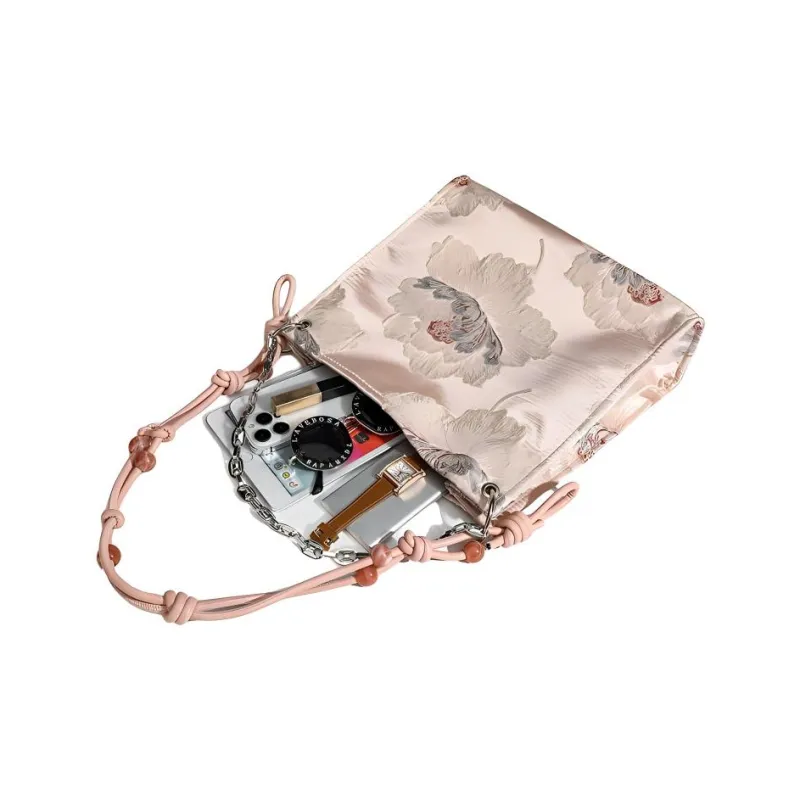 H YXIANG PU Shoulder Bag Regular Women's Black/Pink-10