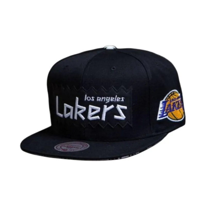 Mitchell & Ness Los Angeles Lakers STA3 Wool Snapback Cap-3