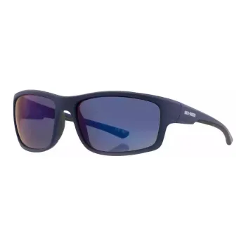 Harley Davidson Plastic Square Sunglasses Men's Blue