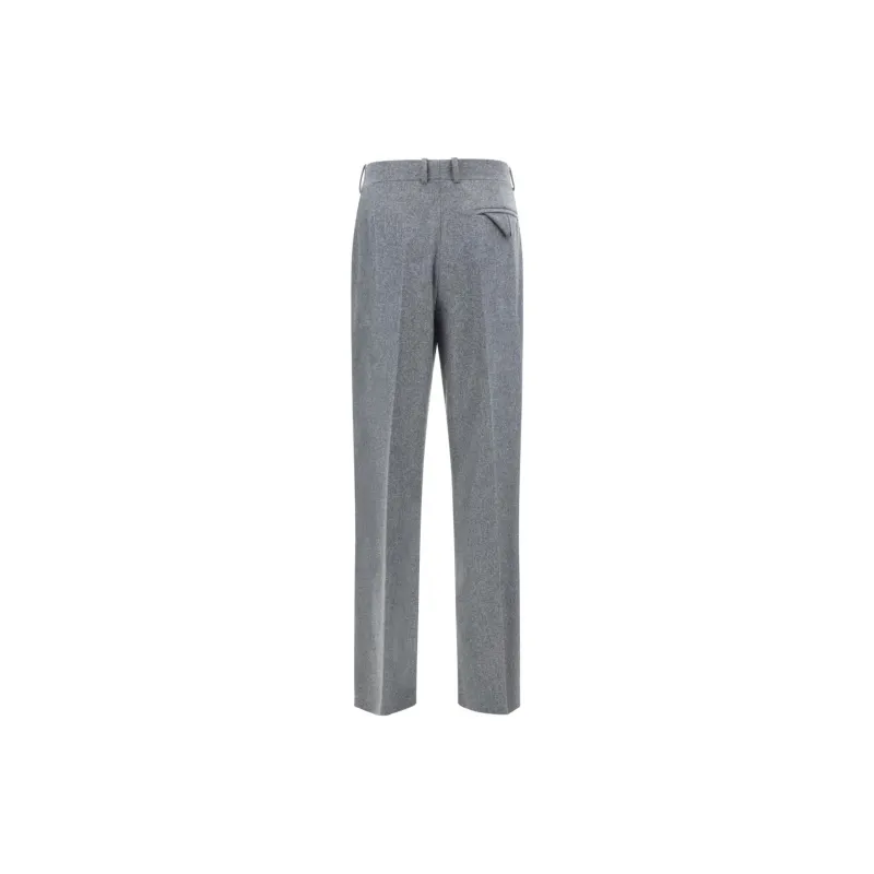 Bottega Veneta High Waisted Straight Leg Trousers-1