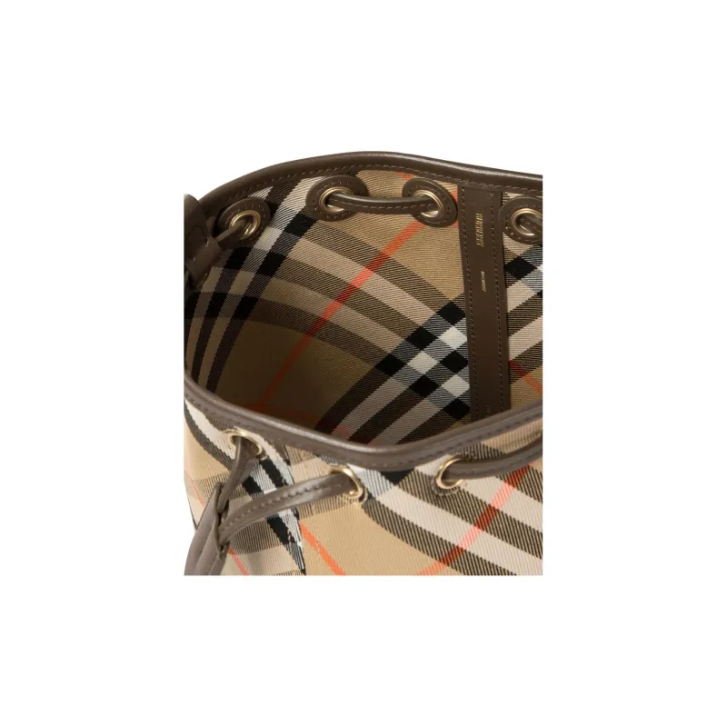 Burberry Check Bucket Bag-4