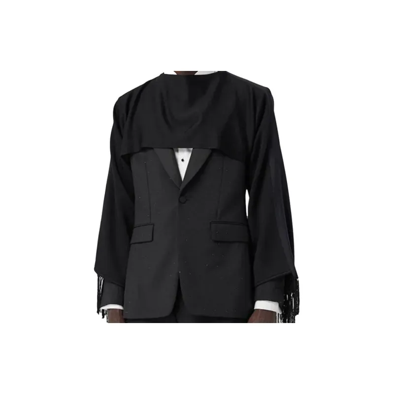 Burberry Shawls Unisex Black-2
