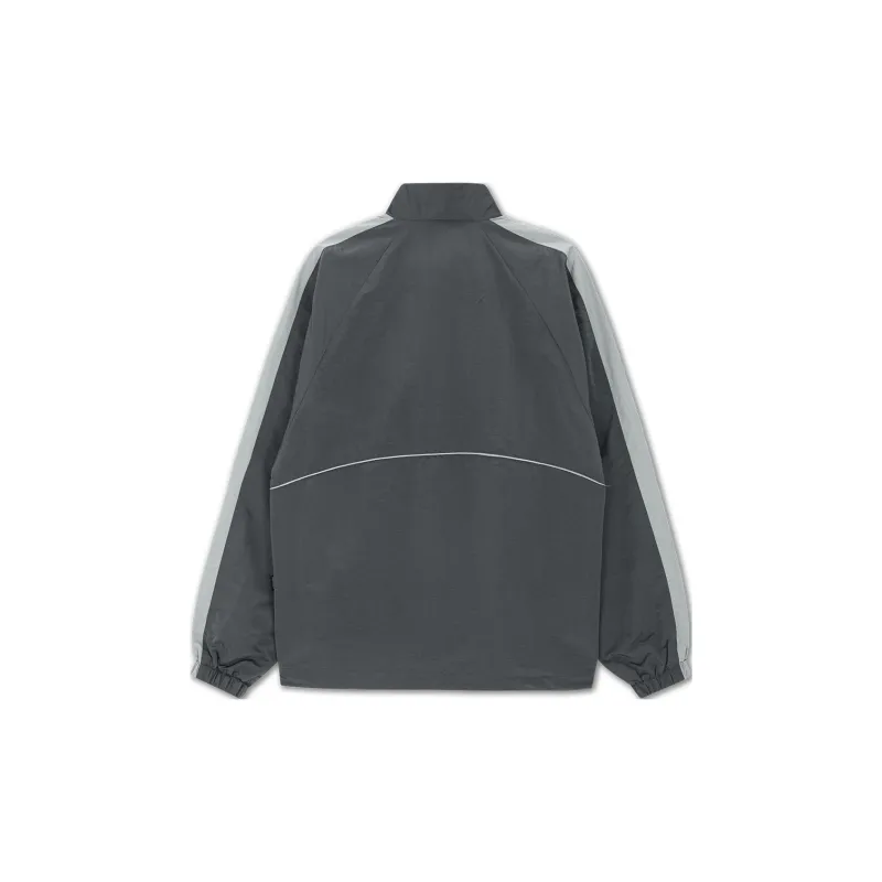 JOEGUSH My Cat Is Rockstar Nylon Track Jacket Jackets Coats Unisex Charcoal/Charcoal Gray-1