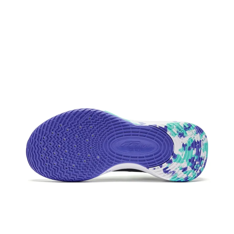 QIAODAN FETEAM Basketball Shoes Men Low Top Black/Paisley Purple-4