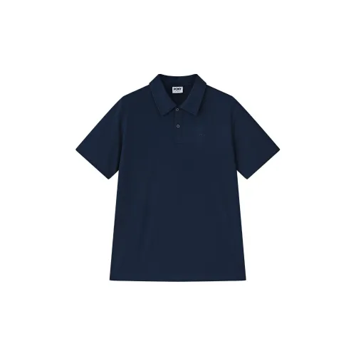 Pony Polo Shirts Men Navy Blue