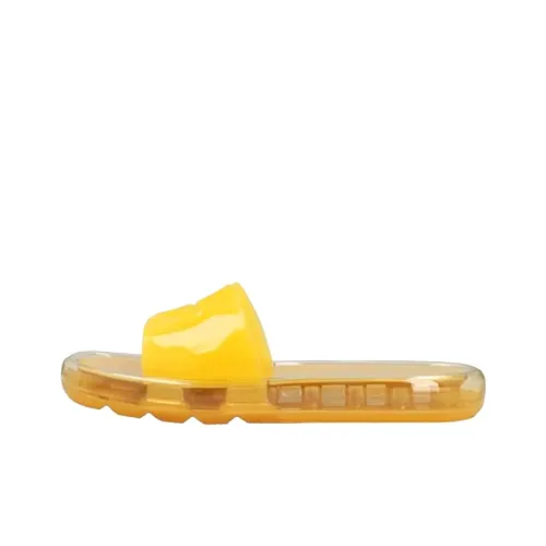 TORY BURCH Bubble Slide Slippers Women's Lemon Yellow