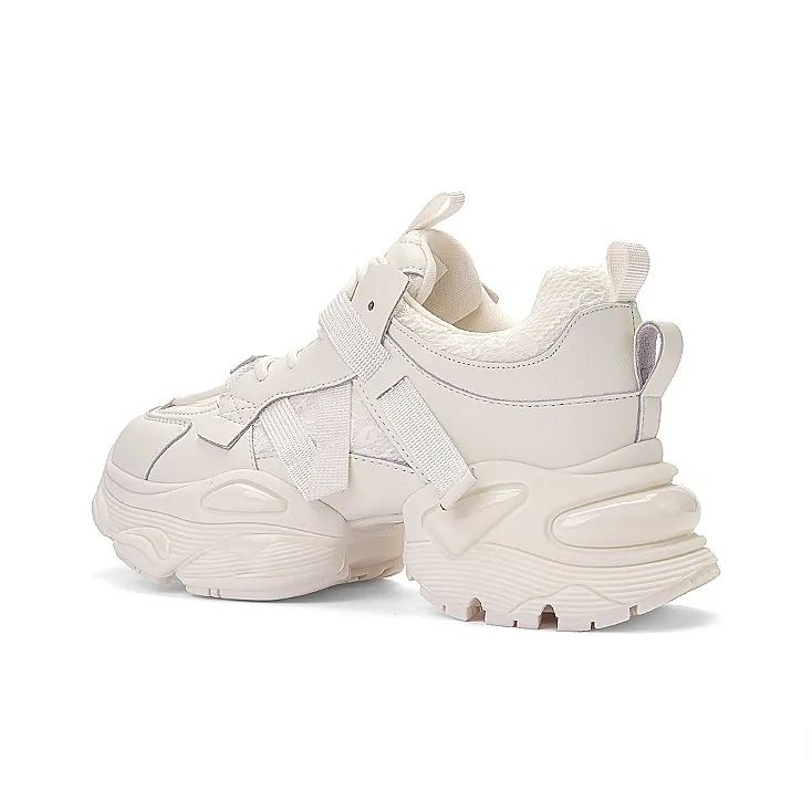 HARSON Anti-Slip Wear-Resistant Low-Top Chunky Sneakers Women's-0