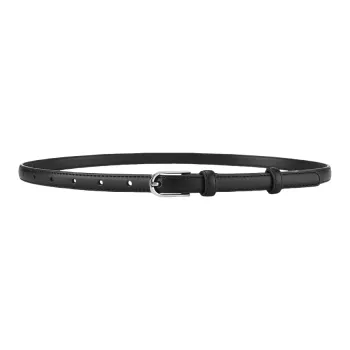Emperor Penguin Genuine Leather Thin Strap With Korean Style Skirt Decorative Black And White Cow Leather Belts Women's