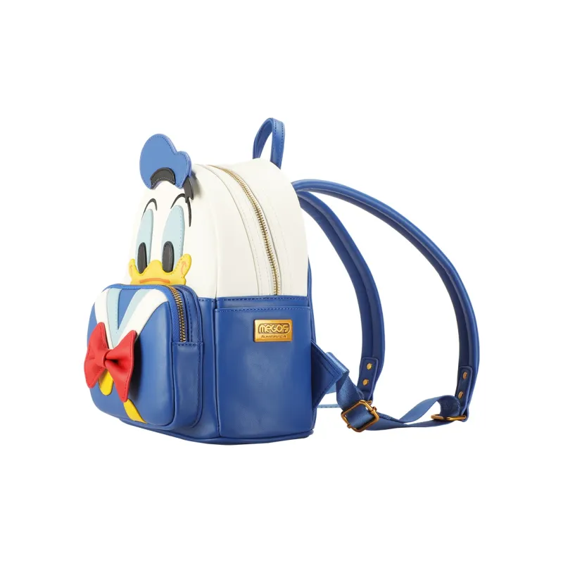 Disney Donald Duck Collection Winnie The Pooh, Collection Synthetic Leather Backpack Unisex Yellow/White Blue-2