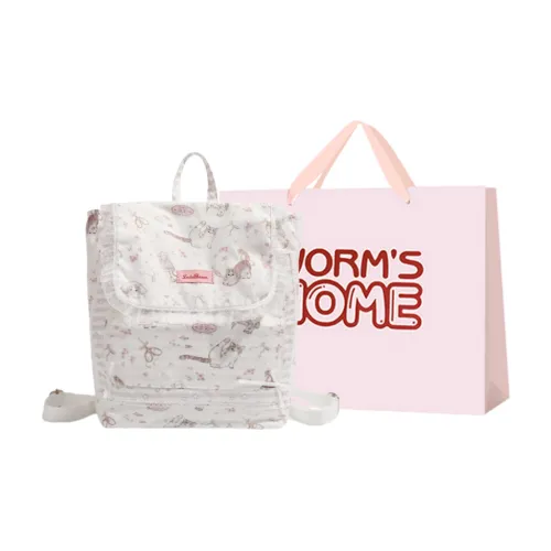 Worm's Home Backpacks Off White