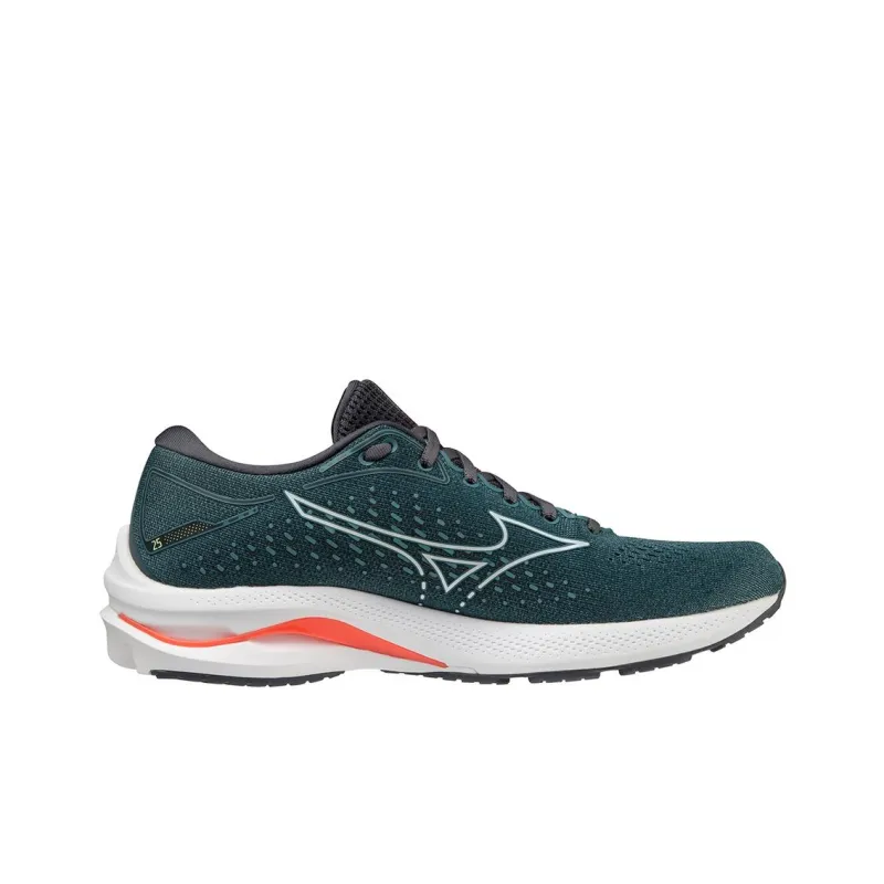 Mizuno Wave Rider 25 Anti Slip And Wear Resistant Rebound Low Top Running Shoes Men's Turquoise-1