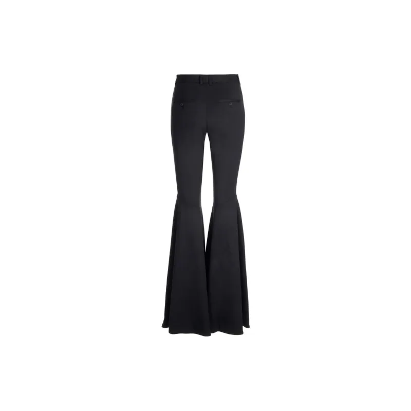 SAINT LAURENT Low Waisted Flared Trousers-1
