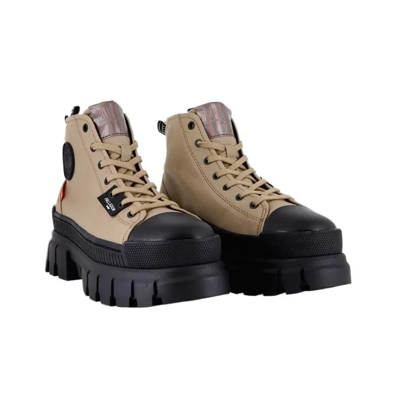 Palladium Ankle Boots High Heel 5 8cm Women's OLIVE-3