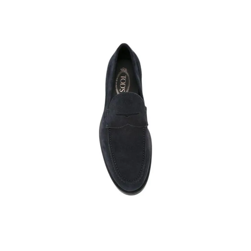 TOD'S Monogram Stamped Round Toe Loafers-4