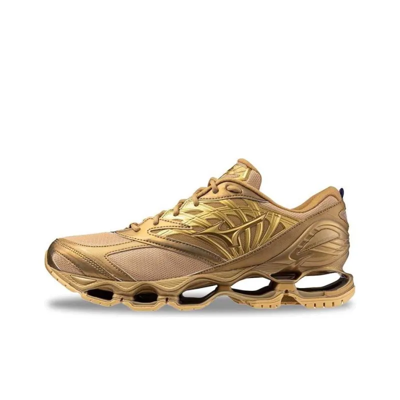 Mizuno Prophecy Ls Anti Slip Wear Resistant Low Top Casual Running Shoes Men's Gold-0