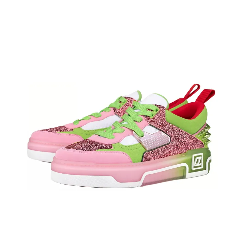 CL LUBOTING Astroloubi Low-Top Skateboard Shoes Men's Pink-2