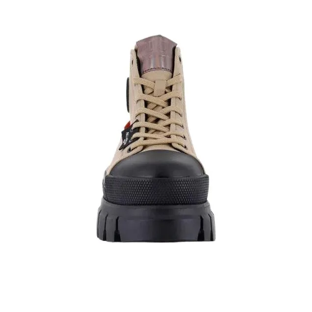 Palladium Ankle Boots High Heel 5 8cm Women's OLIVE-4