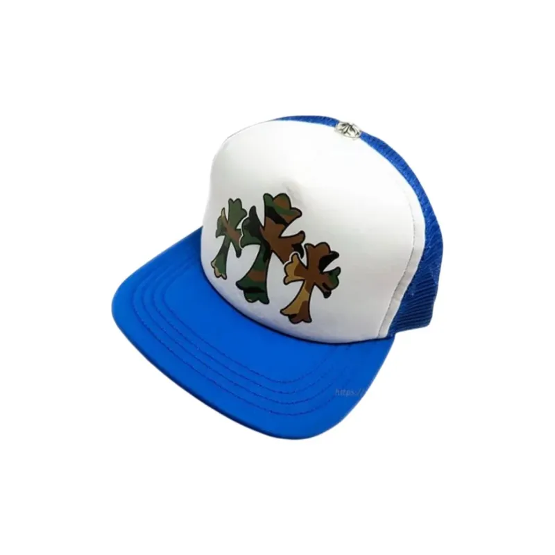 Chrome Hearts Chrome Plated Baseball Caps Men's Blue-0