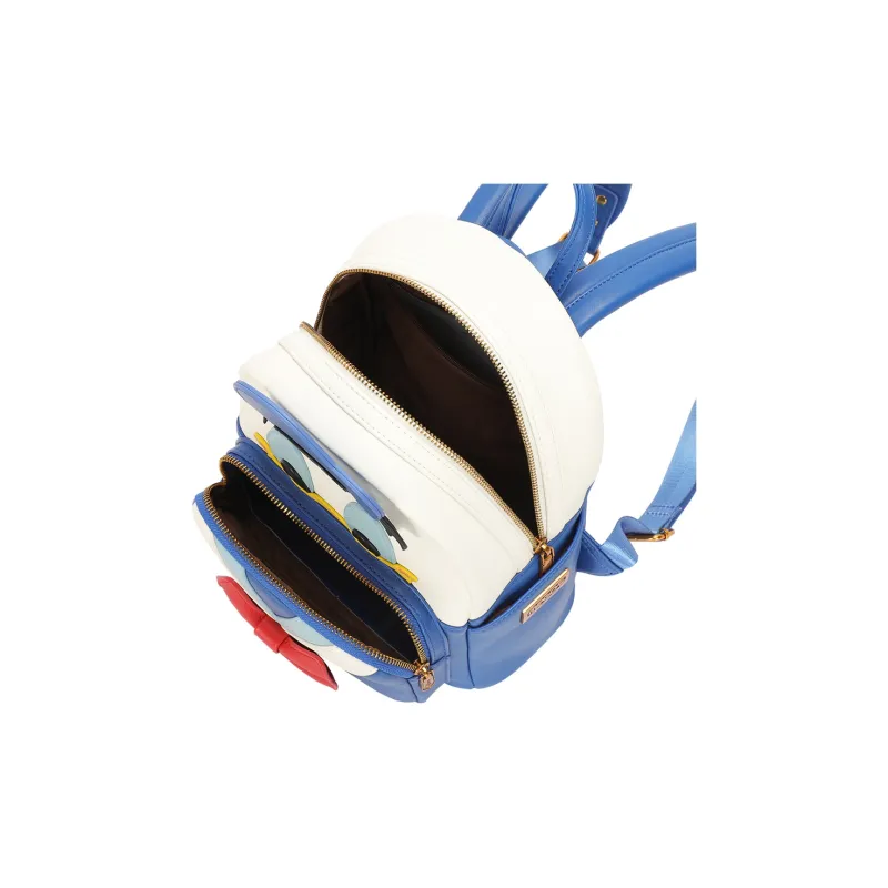 Disney Donald Duck Collection Winnie The Pooh, Collection Synthetic Leather Backpack Unisex Yellow/White Blue-3