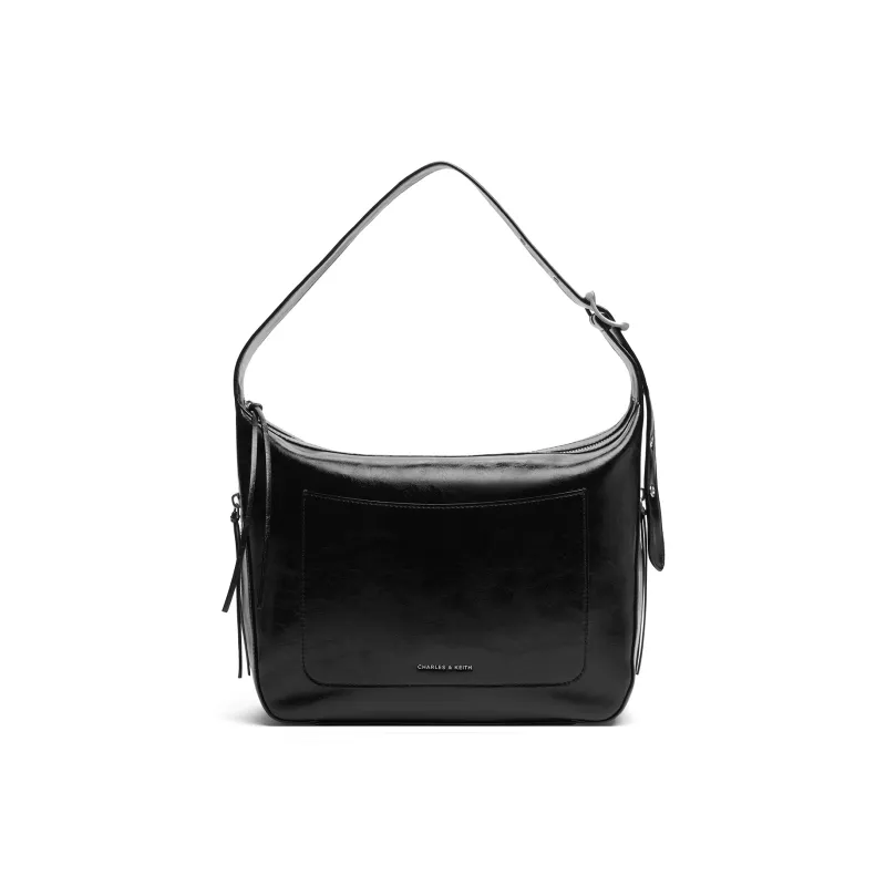 CHARLES&KEITH PU Shoulder Bag Large Size Women's Multicolor-0