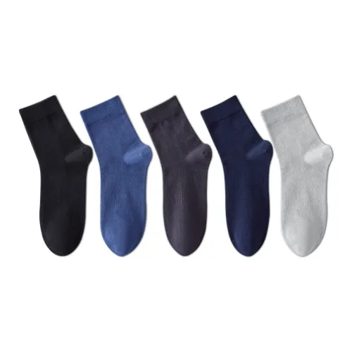 MIIOW Knee High Socks Men's 5 Pack