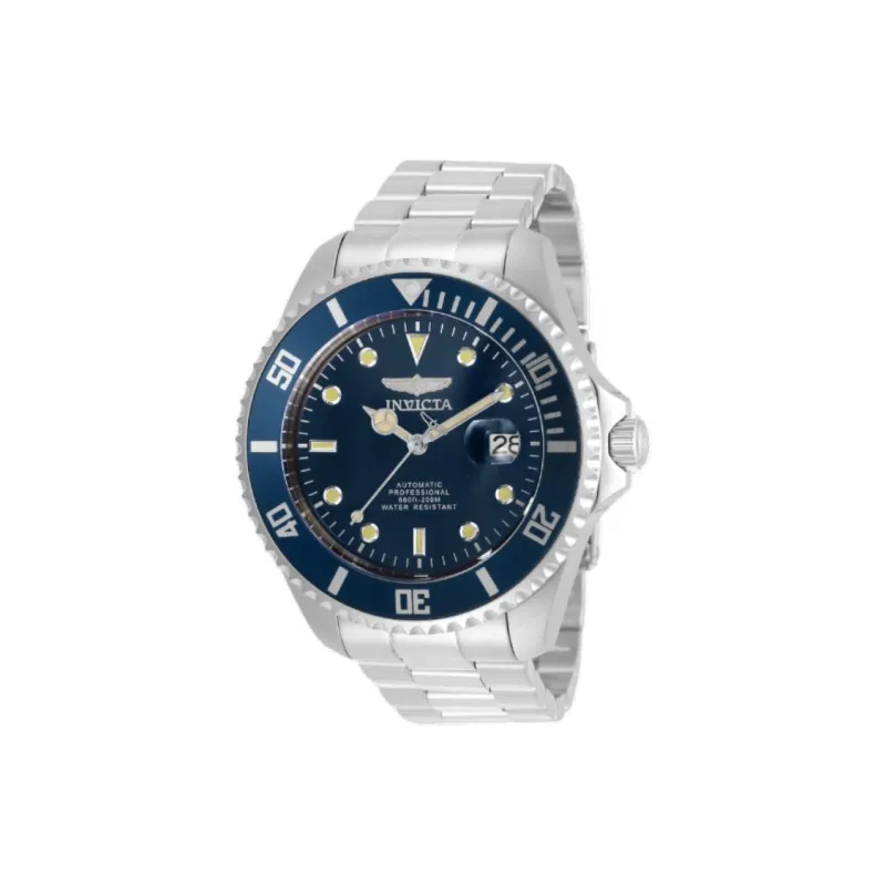 INVICTA Wrist Watch Automatic Mechanical Movement Stainless Steel Strap 47mm Blue Dial Men's Watches-0