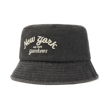 MLB Cotton Bucket Hats Unisex Charcoal Gray