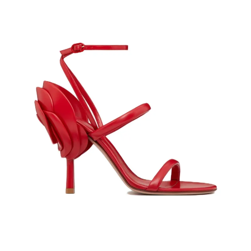 Valentino Garavani Roserouche 1959 100mm Leather Sandals-1