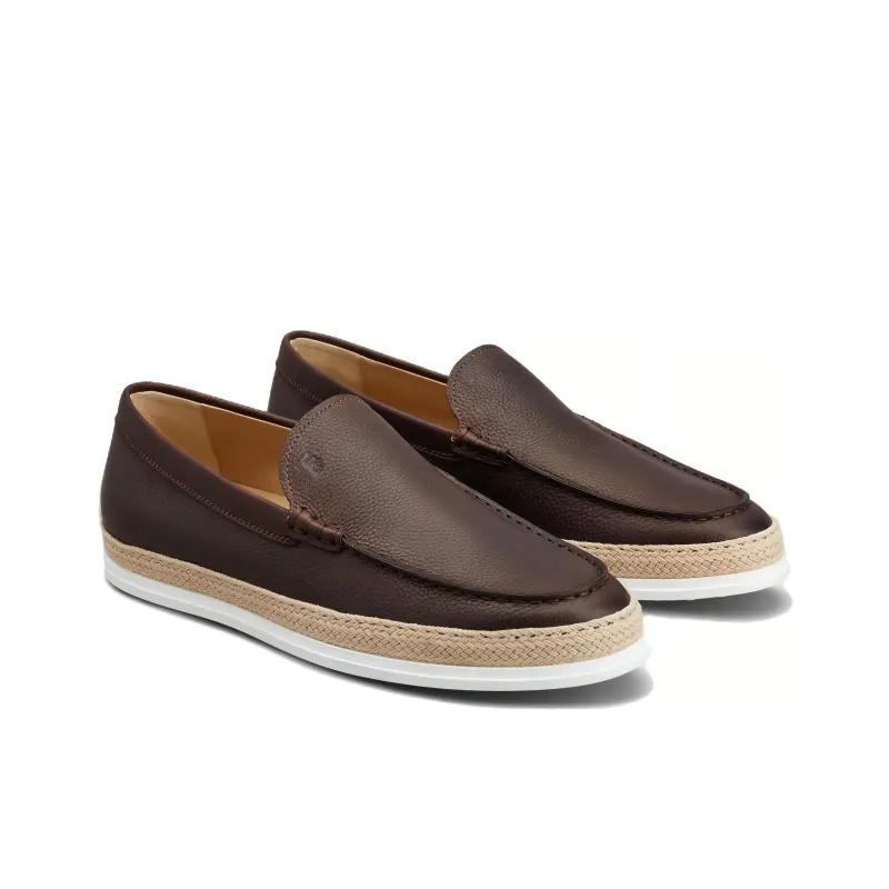 TOD'S Round Toe Slip On Loafers-2