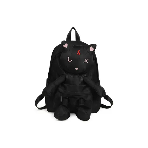 Kaka Tree Nylon Backpack Black/Green/Blue/Pink/Beige