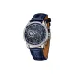 Silver Case Blue Strap